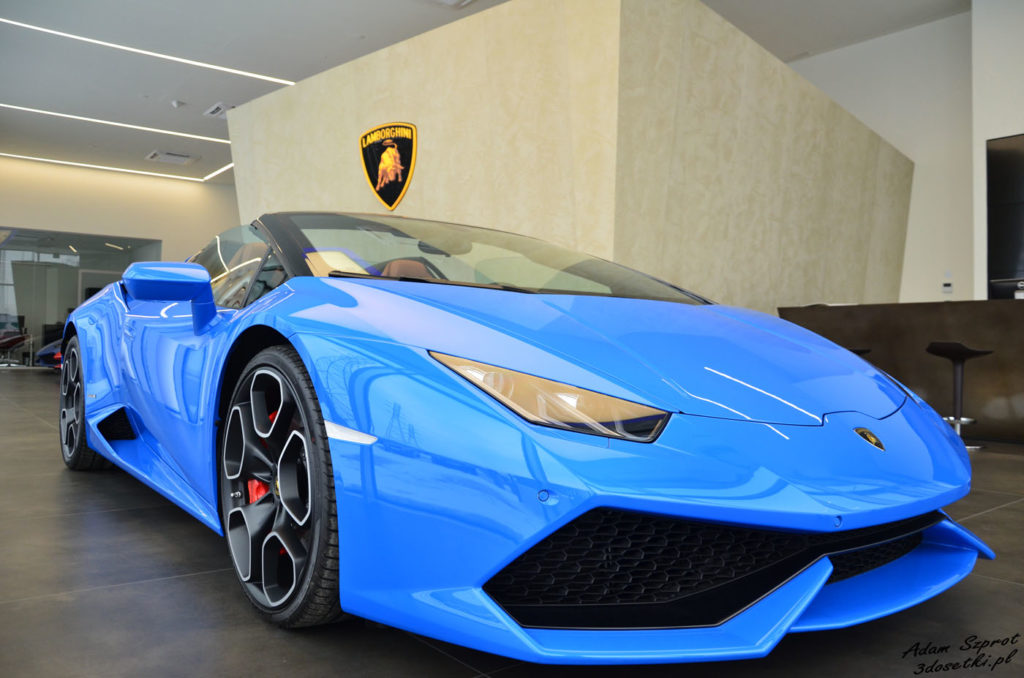 Wizyta w nowym salonie Lamborghini Warszawa - strona motoryzacyjny, blog motoryzacyjny, strona o motoryzacji, Lamborghini Huracan Spyder, Aventador SV Roadster