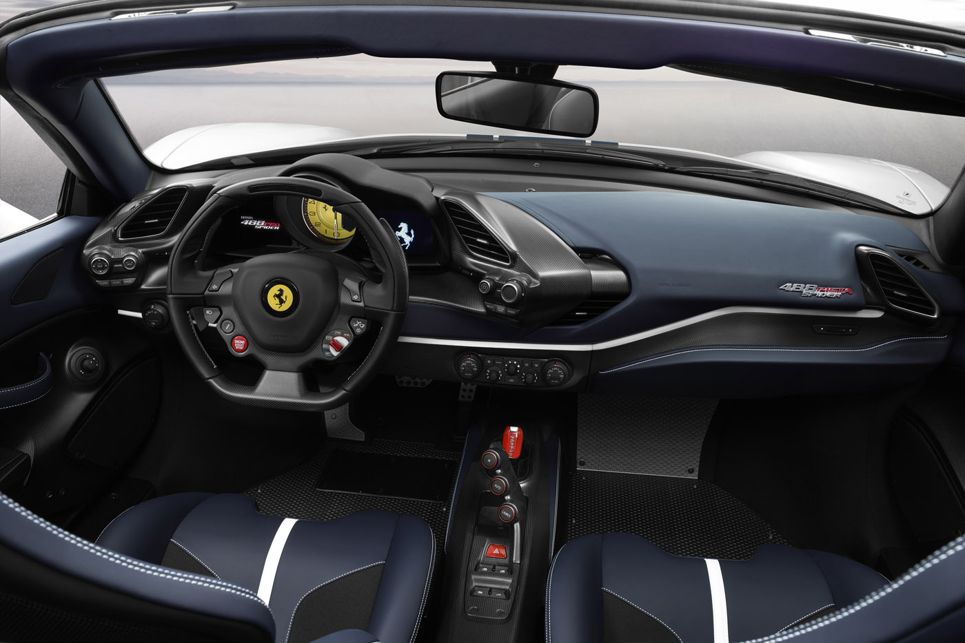 Wnętrze nowego Ferrari 488 Pista Spider